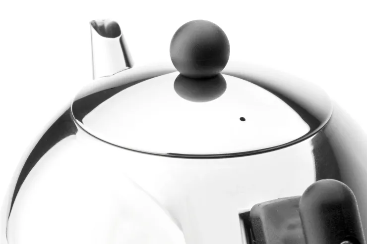Theepot Bella Ronde 1.2L RVS zwart beslag - 1304Z