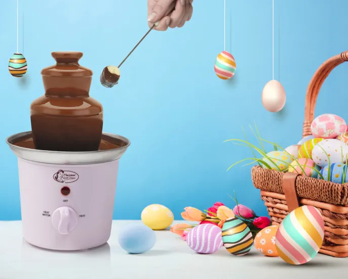 Bestron chocolade fontein Roze ACF300P - Roze