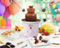 Bestron chocolade fontein Roze ACF300P - Roze