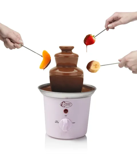 Bestron chocolade fontein Roze ACF300P - Roze