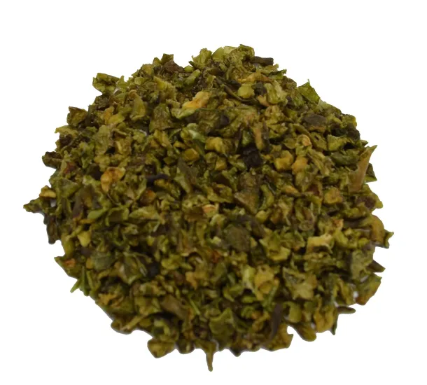 Paprika stukjes groen - zak 1 kilo