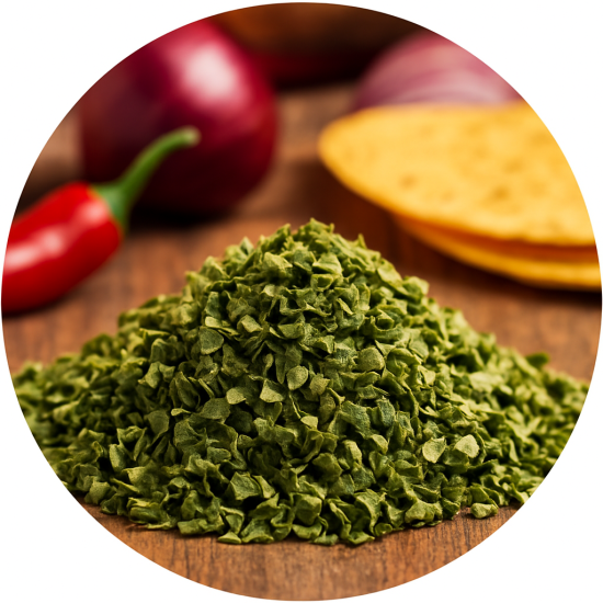 Paprika stukjes groen - strooibus 130 gram