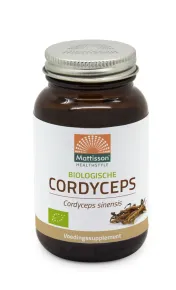 Biologische Cordyceps 525mg - 60 capsules - MT2053 pot met 60 caps.