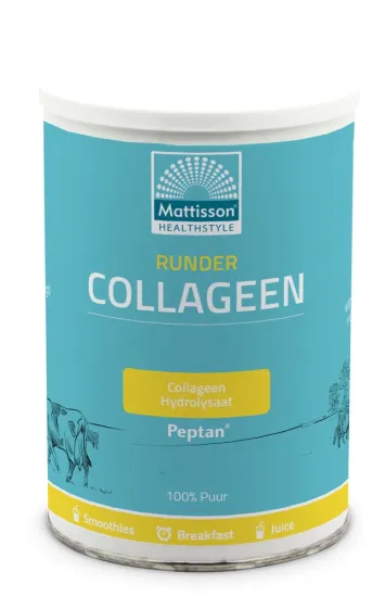 Runder Collageen Hydrolysaat Pure 300 gram - MT3000 pot met 300 gram