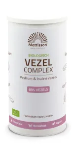 Biologisch Vezel Complex - Psyllium & Inuline - 275 gram - MT4150 pot met 275 gram