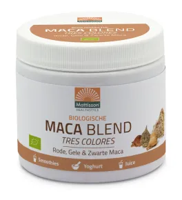 Maca Poeder BIOBlend - Rode, Gele & Zwarte Maca 300 gram - MT2626 pot met 300 gram