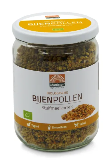 Bijenpollen BIO Stuifmeelkorrels Raw 300 gram - MT4115 pot met 300 gram