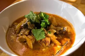 Bouillabaisse soep met de kruidenmix van de Kruidenbaron