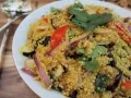 Marokkaanse quinoa salade met geroosterde groenten