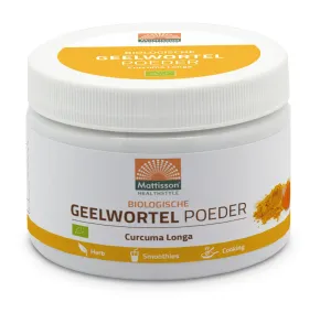 Geelwortel Kurkuma Poeder BIO 125 gram - MT2060 pot met 125 gram
