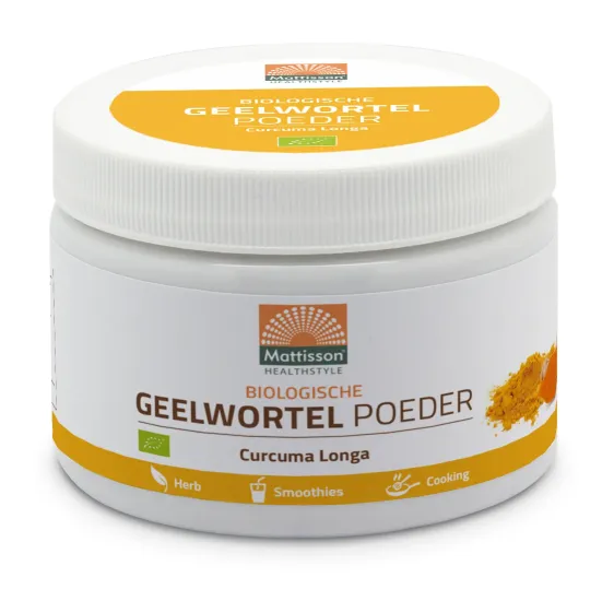 Geelwortel Kurkuma Poeder BIO 125 gram - MT2060 pot met 125 gram