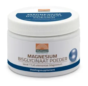 Magnesium Bisglycinaat Poeder 200 gram - MT2329 pot met 200 gram