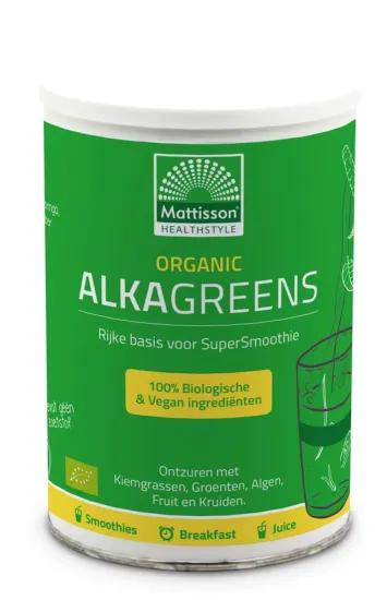 AlkaGreens Organic BIO poeder 300 gram - MT1417 pot met 300 gram