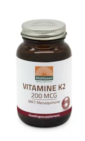 Vitamine K2 - 200mcg MK7 60 tabletten - MT2216 flesje met 60 tabletten