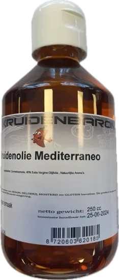 Kruidenolie Mediterraneo 250 cc - flesje