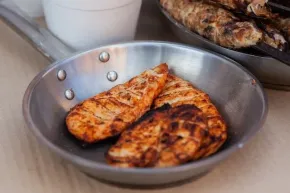 Texas-style gegrilde kippenborst