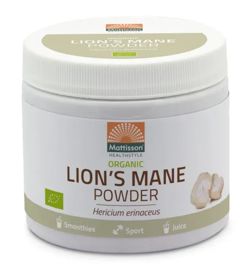 Lion-s Mane Poeder Biologisch 100 gram - MT2056 pot met 100 gram