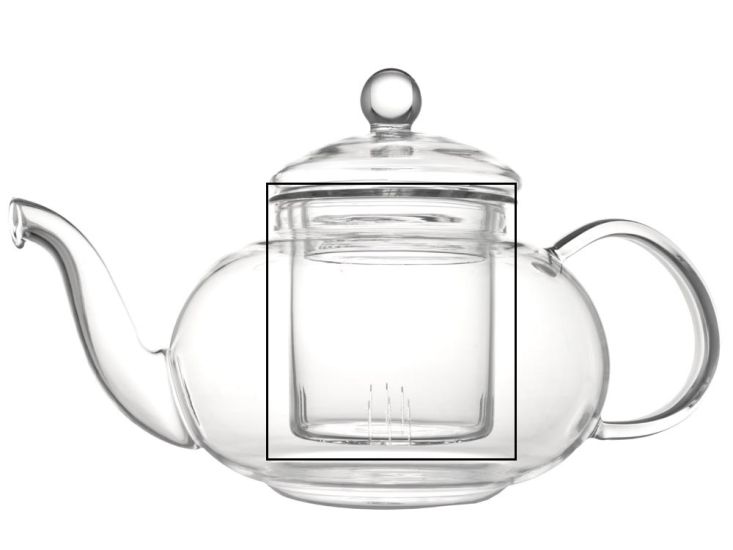 Bredemeijer Filter voor Theepot Verona 0.5 L enkelwandig glas - 1464F