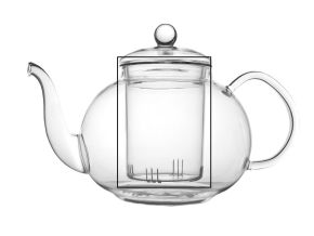 Bredemeijer Filter voor Theepot Verona 1 L enkelwandig glas - 1465F
