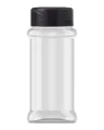 Strooibus kunststof 100 ml - met zwarte flappercap