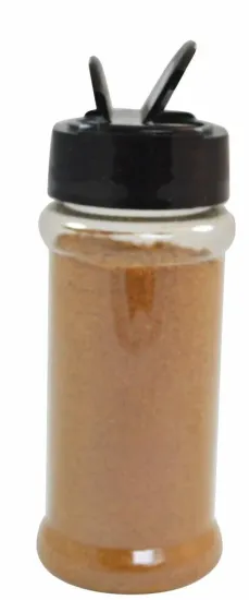 Strooibus kunststof 100 ml - met zwarte flappercap