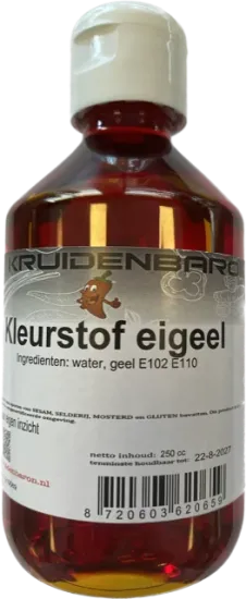 Kleurstof eigeel 250 cc - flesje