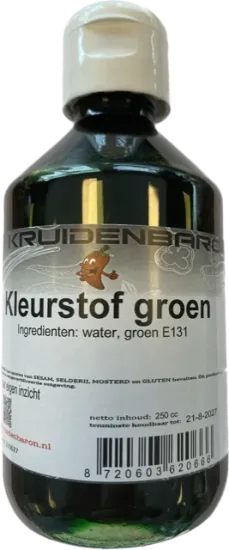 Kleurstof groen 250 cc - flesje