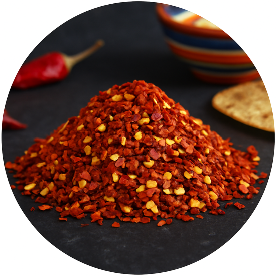 Chili gebroken 4-6 mm - strooibus 200 gram