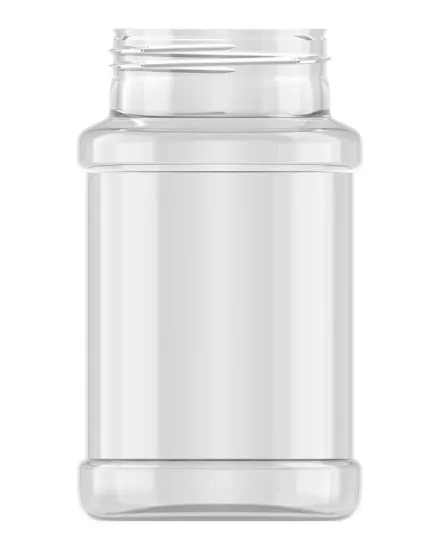 Strooibus kunststof 500 ml met zwarte deksel - met zwarte flappercap