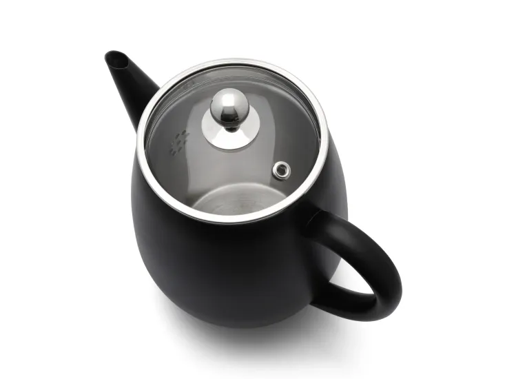 Bredemeijer Dubbelwandige theepot Duet Eva 1,1 L mat zwart - 111008