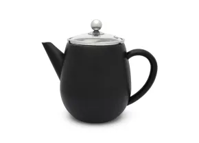 Bredemeijer Dubbelwandige theepot Duet Eva 1,1 L mat zwart - 111008