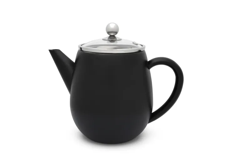 Bredemeijer Dubbelwandige theepot Duet Eva 1,1 L mat zwart - 111008