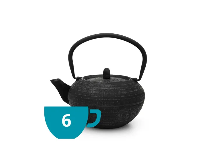 Bredemeijer Theepot Tibet 1.2 L gietijzer zwart - 153012
