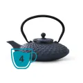 Bredemeijer Theepot Xilin 0.8 L gietijzer blauw - G001B