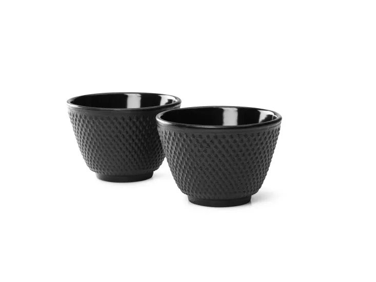 Kopjes Jang  gietijzer zwart set a 2 stuks - G004Z