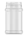 Strooibus kunststof 330 ml met zwarte deksel - met zwarte flappercap