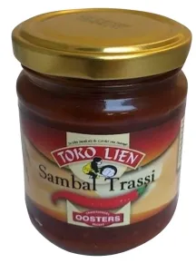 Sambal Trassi Toko Lien 200 gram - glazen pot