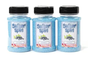 Suikerspinsuiker Bosbes, 3 x strooibussen á 400 gram - set