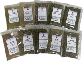 Kruidenpakket groene kruiden - 10-delig inclusief strooibusje bestaande uit: 15568S 15602S 16003S 16004S 16014S 16039S 16058S 16073S 16078S 16088S met 10 strooibusjes 100ml en 10 blanco labels